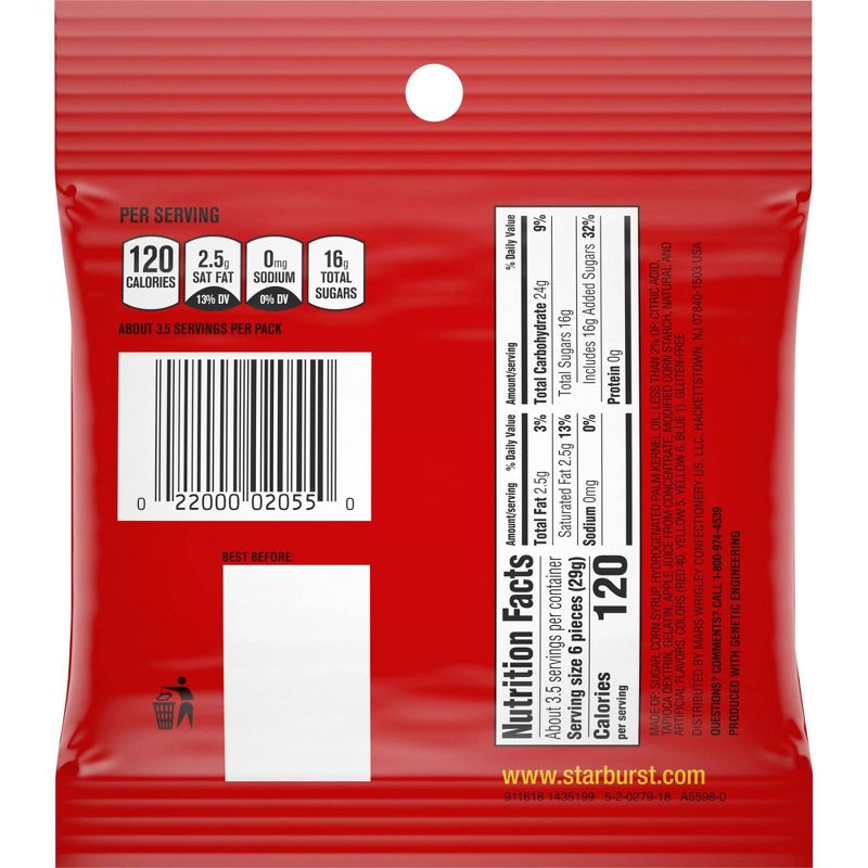 Starburst Original Fruit Chews - 3.5oz