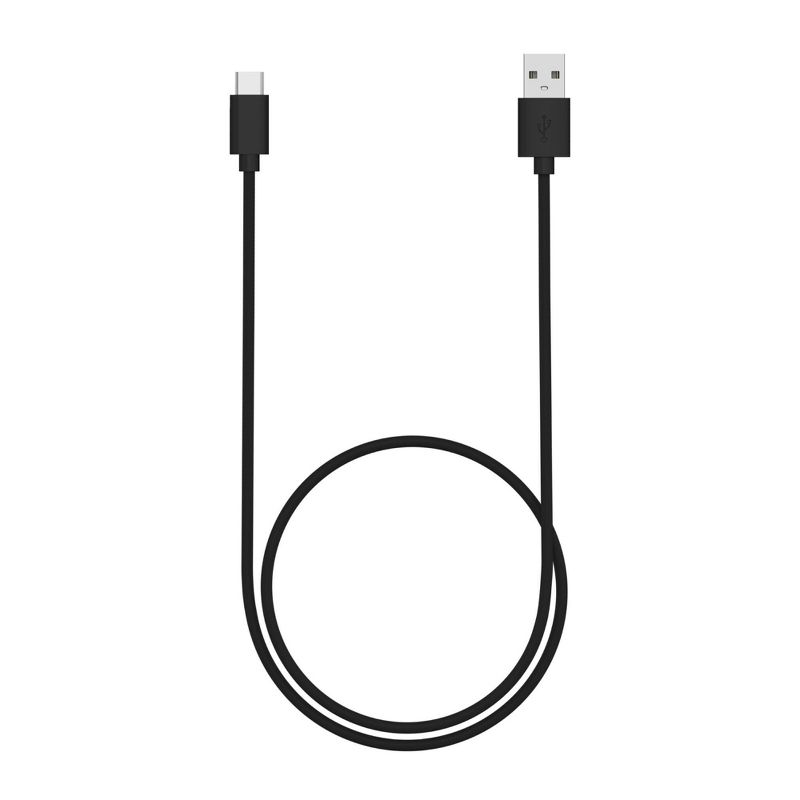 Just Wireless 4ft TPU Type-C to USB-A Cable - Black