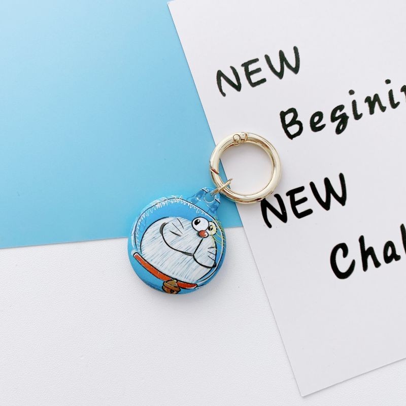 [6 PCS]Silicone Protective Case for AirTags, Tracker Lightweight Soft Protective Skin Cover Accessories Finder Holder with Key Chain Anti-Loss Design Compatible with Apple AirTags 2021