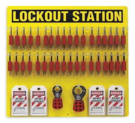 Lockout Station, Filled, 78 Components