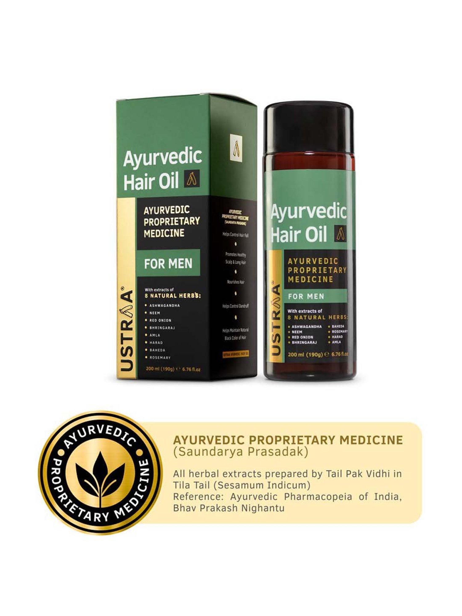 Qraa Men Red Onion Hair Oil - 100 ml