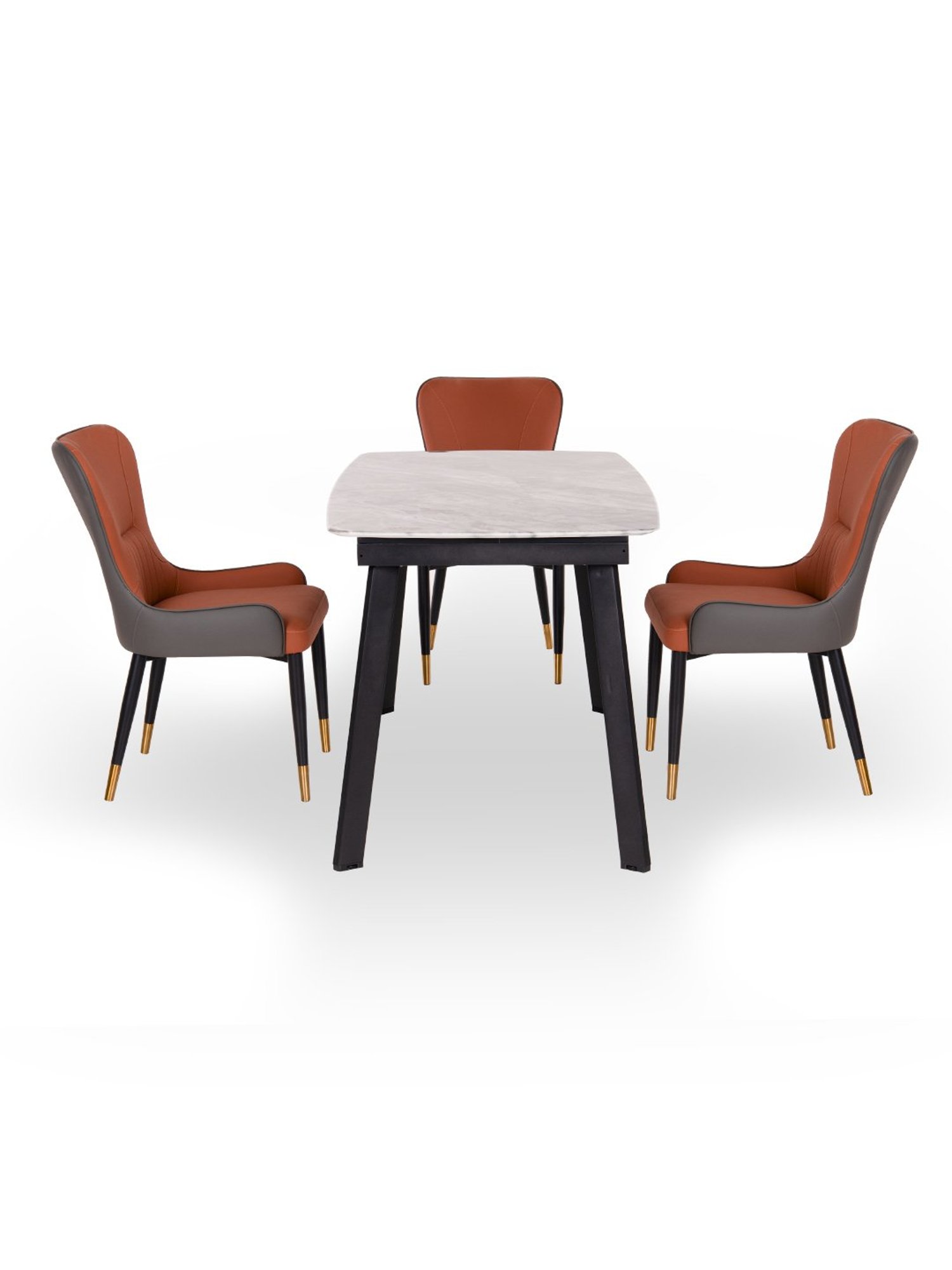 Nilkamal Olivia Brown Solid Wood - Rubberwood 6 Seater Dinning Table set