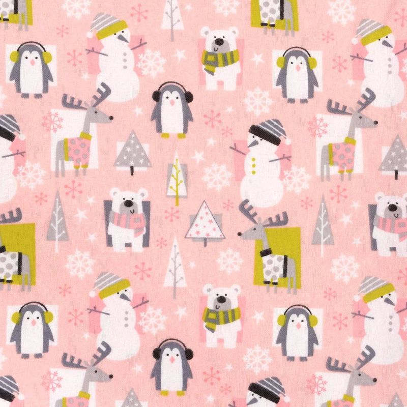 Trend Lab Winter Pals Flannel Receiving Blankets - 4pk