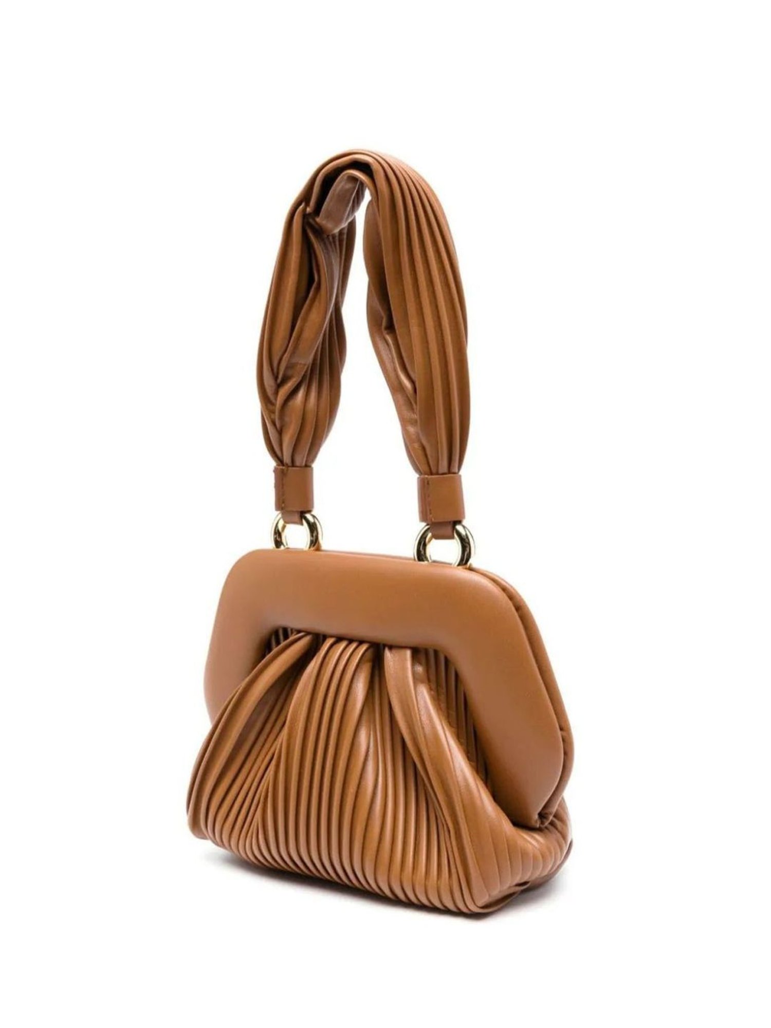 Themoire Toffee Gea Plisse Tote