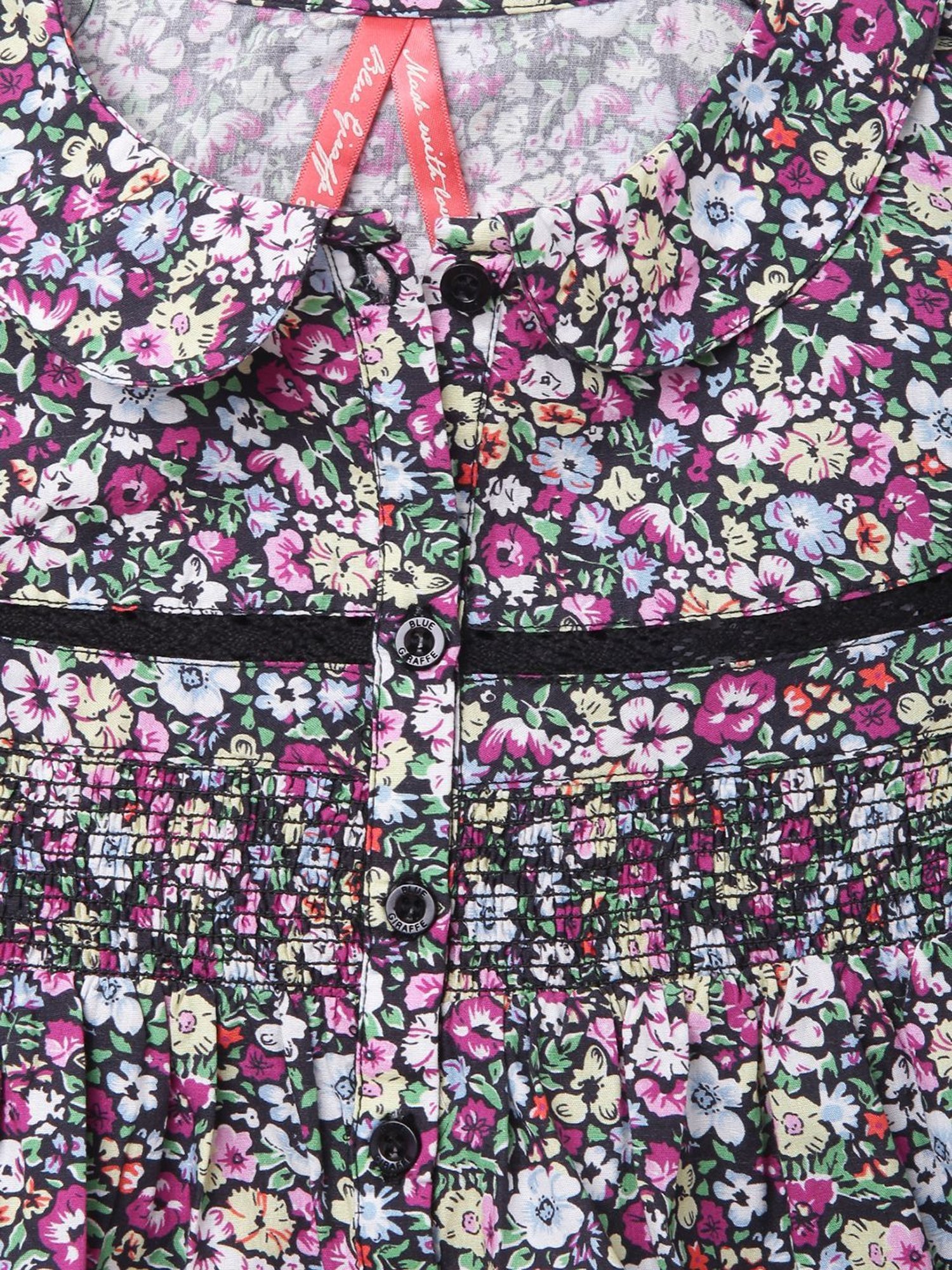 KIDS ONLY Anthracite Black Cotton Printed T-Shirt