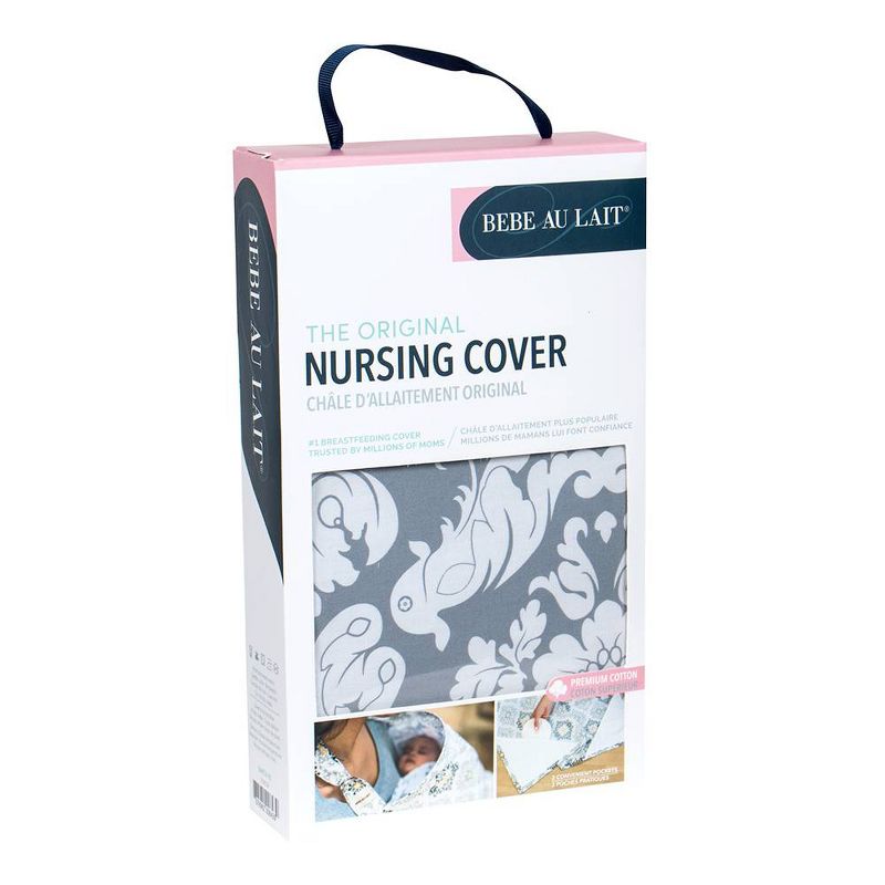 Bébé au Lait Nursing Cover - Chateau Silver
