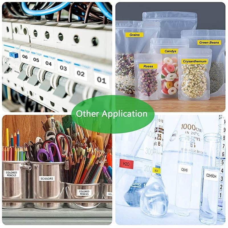 Compatible Label Tape Replacement for Dymo LetraTag Labeling Refills 91330 10697 (S0721510) Label Tape 1/2 Inch x 13 feet, 3 Pack Black on White Self-Adhesive Paper Tape for DYMO Label Maker