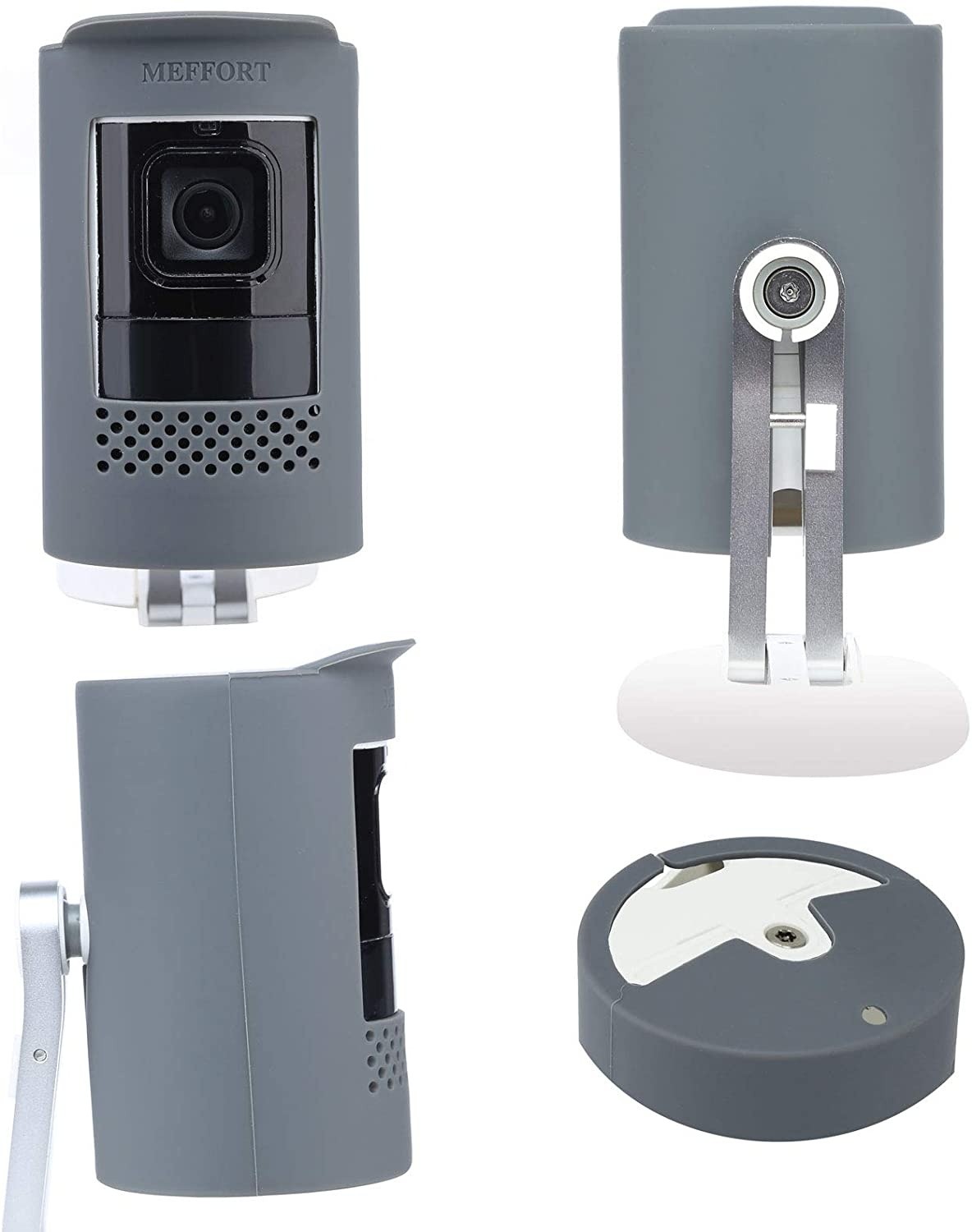 Silicone Skin Case Cover Sun Glare, UV & Weather Protection Skins Compatible for Ring Stick Up Camera Wired (2nd Generation) - Black (1 Pack)