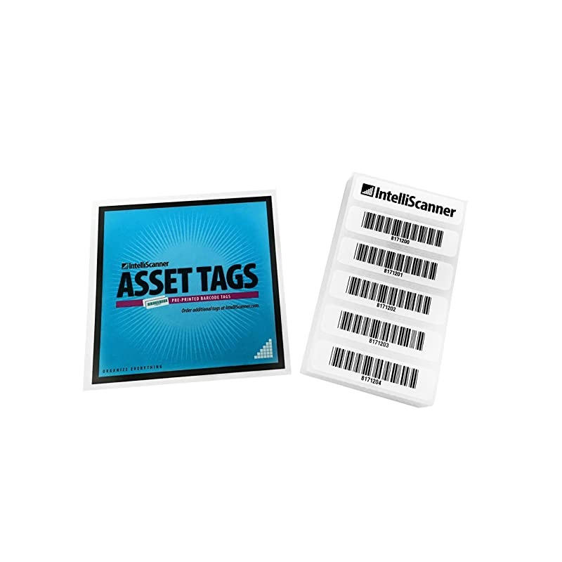 Asset Tags PrePrinted Barcode Labels Pack of 250