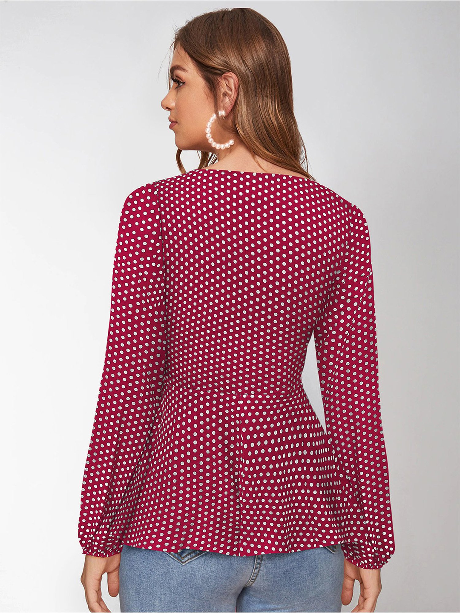 KERI PERRY Maroon Printed Top