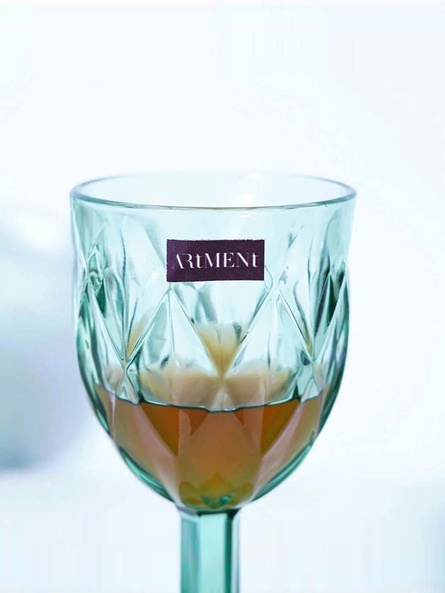 The Artment Chalice Transparent Crystal Wine Goblet (0.21 L) - Set of 8