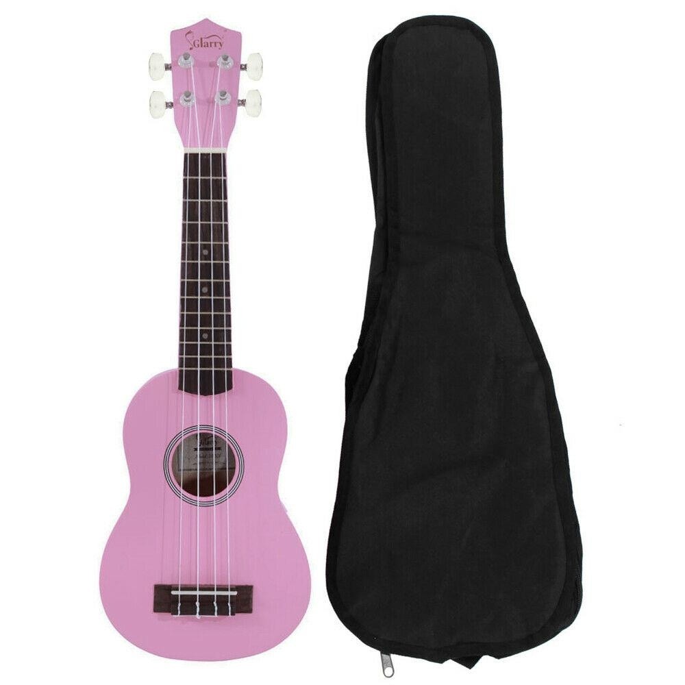 21" Economic Soprano Ukulele Practice Hawaiian Uke Children Gift w/ Bag
