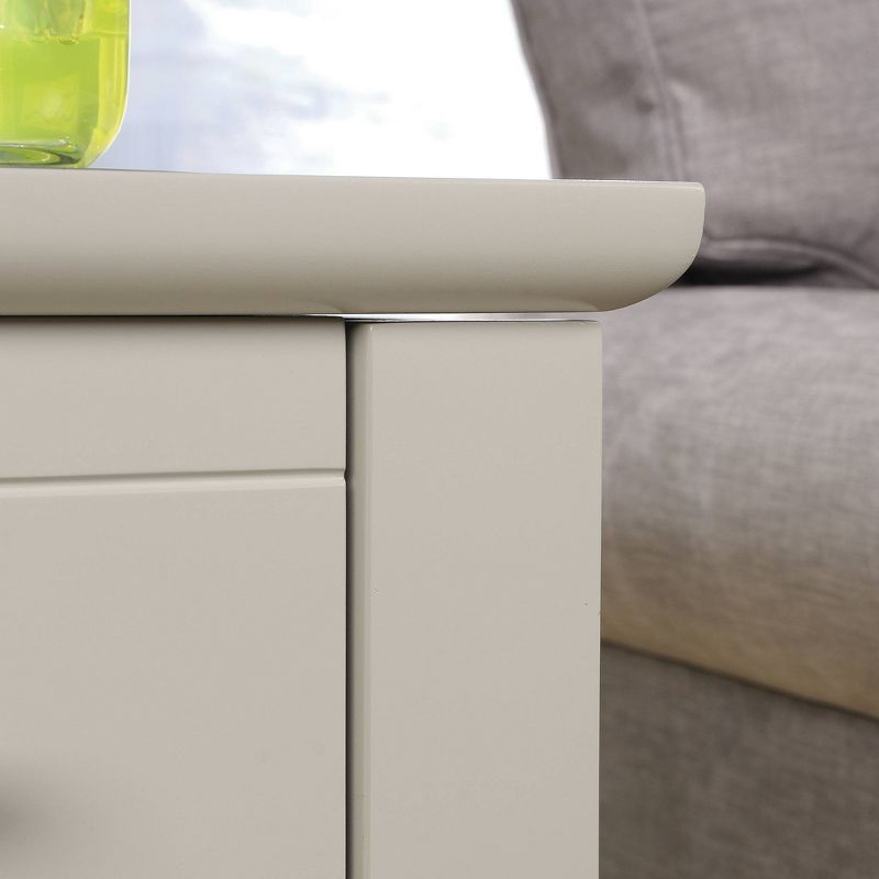 Adept Smart Center End Table Cobblestone - Sauder