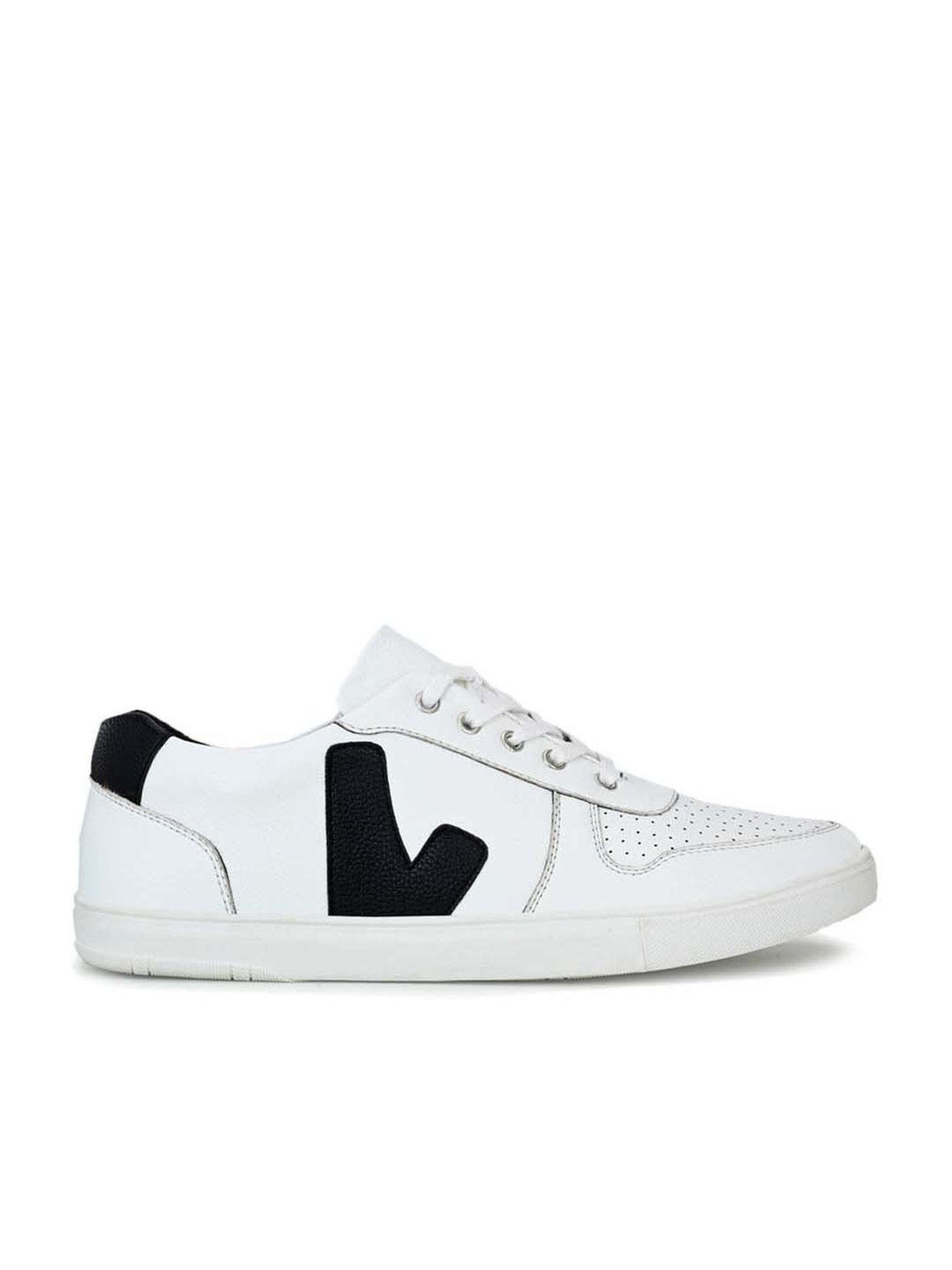El Paso Men's White Casual Sneakers