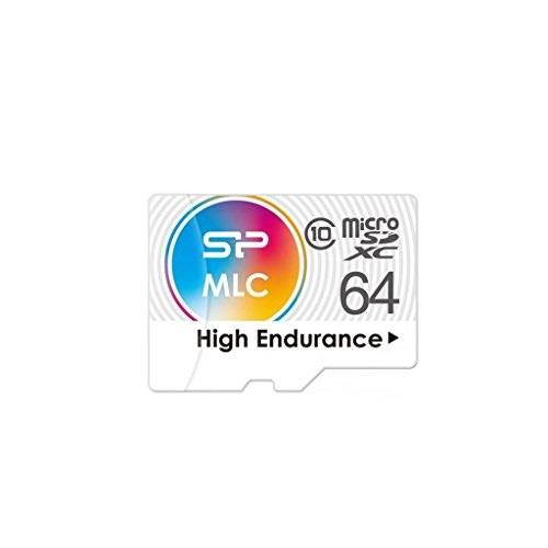 Silicon Power 64GB High Endurance microSDXC CL10 MLC Memory Card Model SP064GBSTXIU3V10S