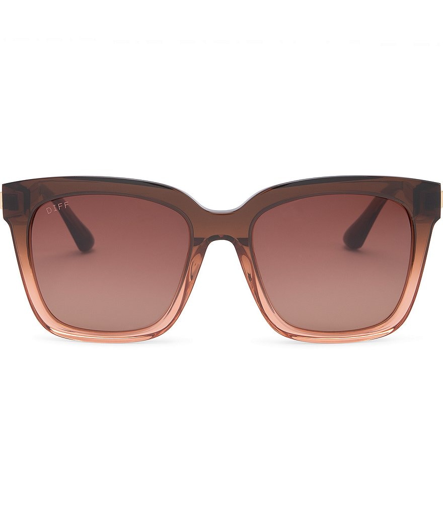 DIFF Eyewear Bella Polarized Square 54mm Sunglasses