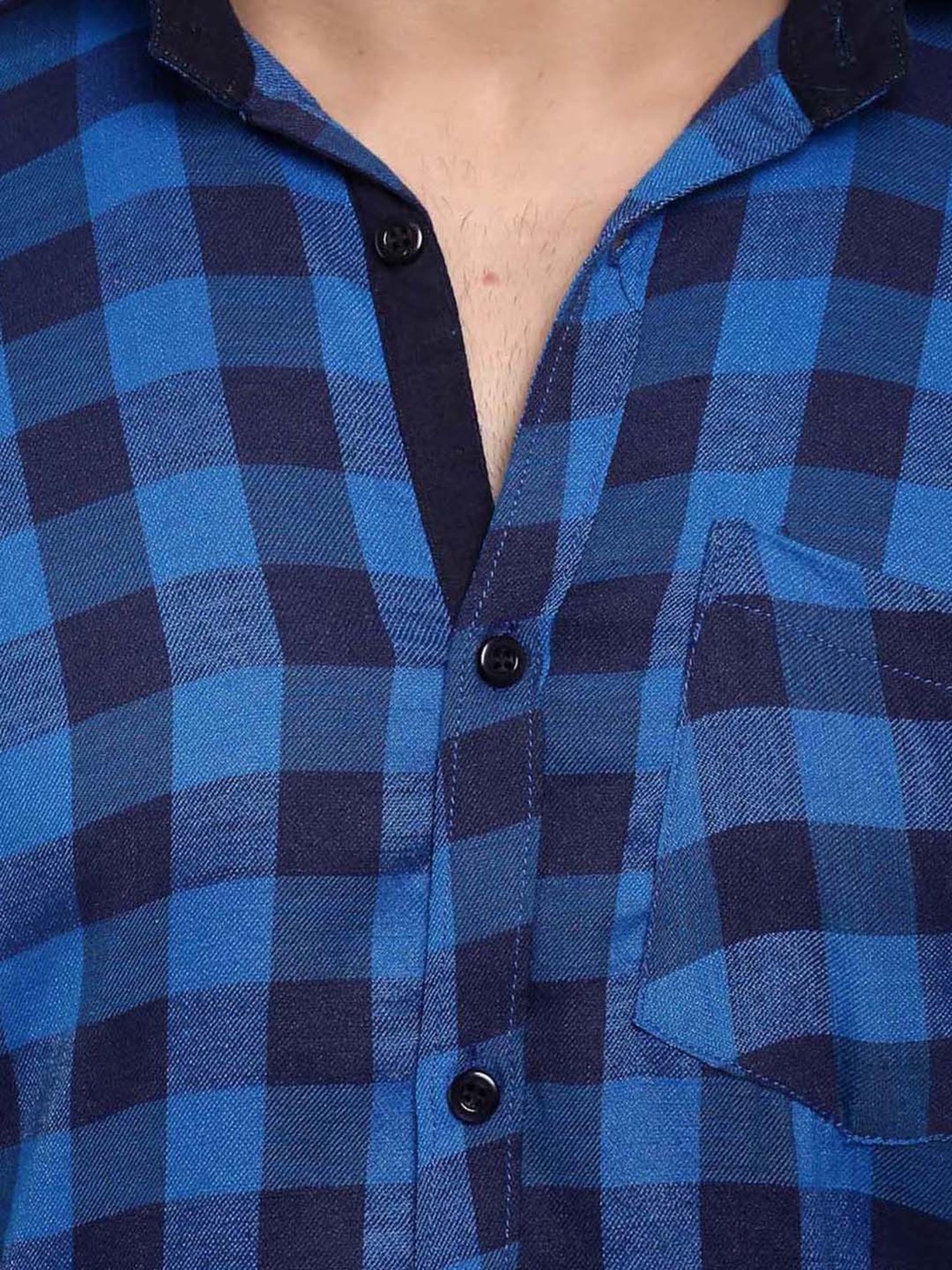 Hangup Plus Pink Slim Fit Check Shirt