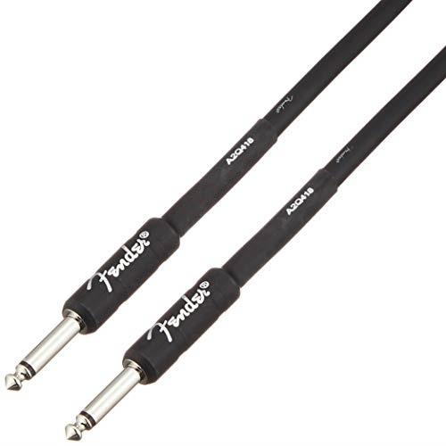 fender professional 18.6' instrument cable  black