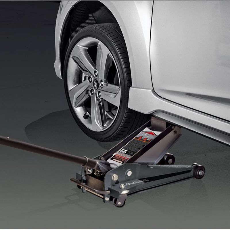 Powerbuilt 620516 2-Ton 4000-LB U-Jack Garage and Shop Vehicle Floor Jack, Black