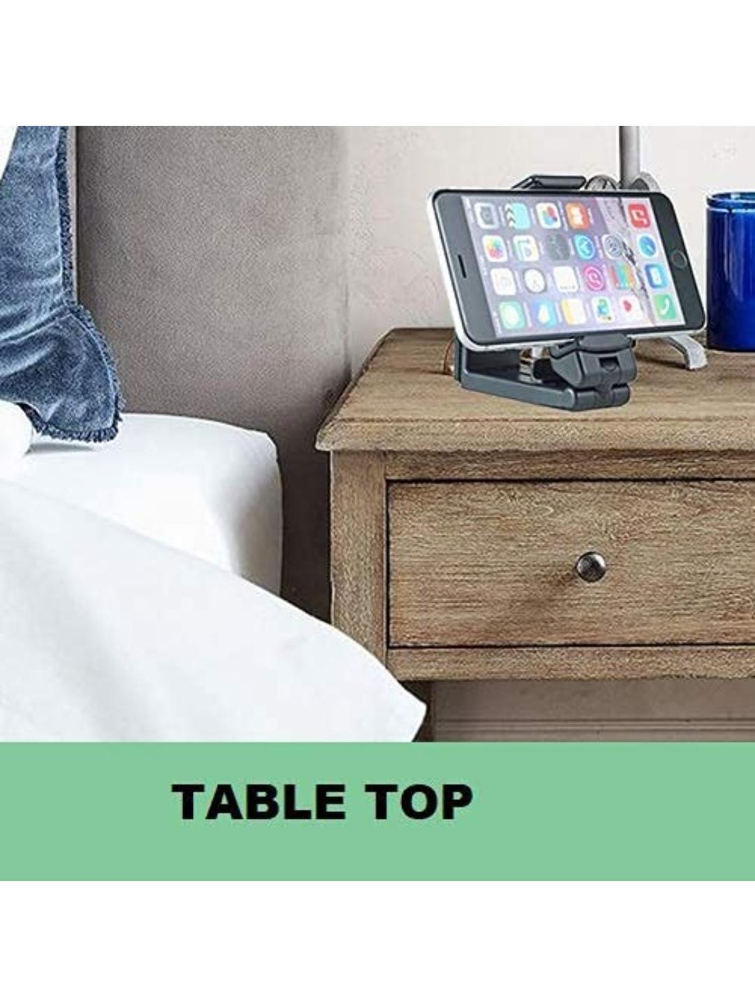 GRIPP Magic Stand Compatible for All Mobile Phones Devices (Black)