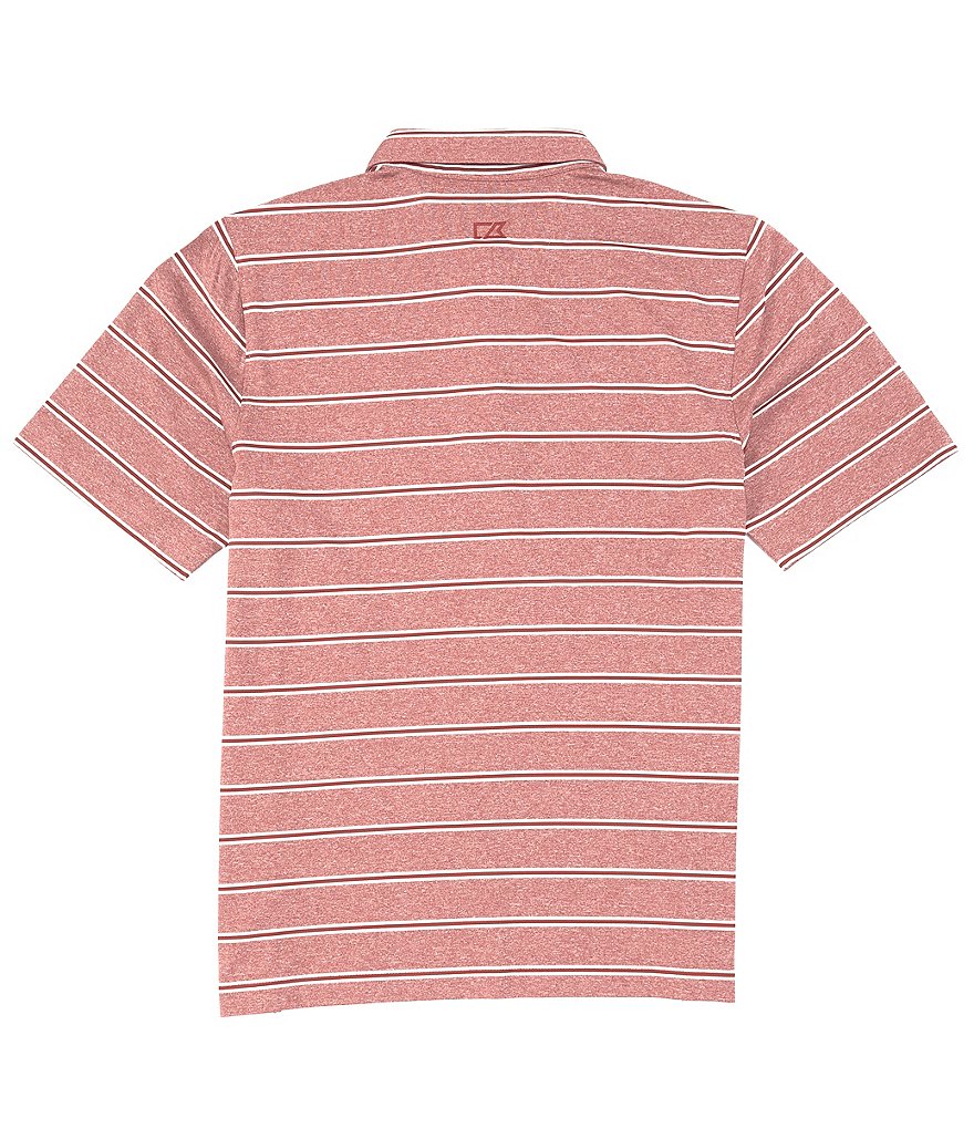 Cutter & Buck Forge Heather Stripe CB DryTec Short-Sleeve Polo