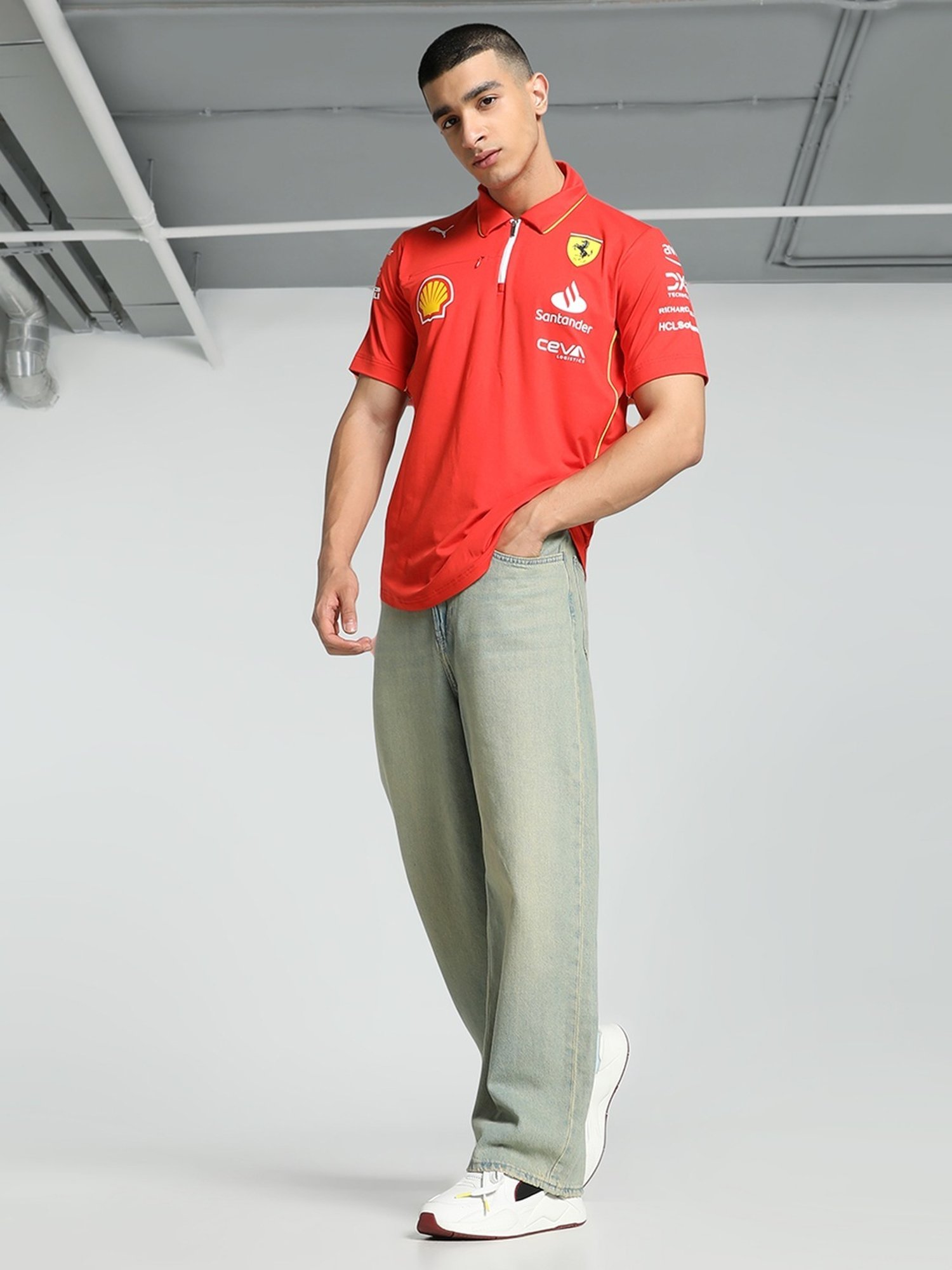 Puma Red Regular Fit Polo T-Shirt