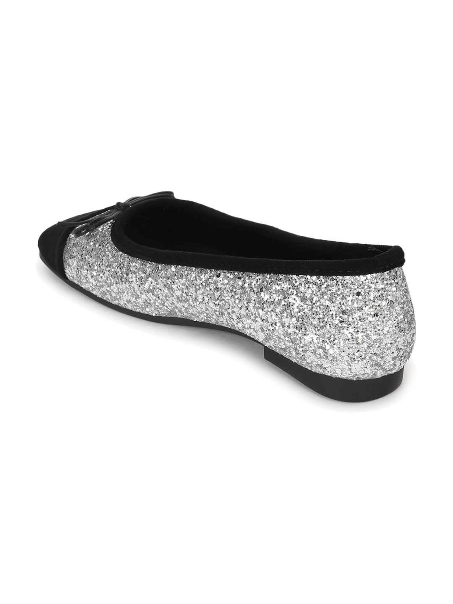 Truffle Collection Women's Silver Flat Ballets