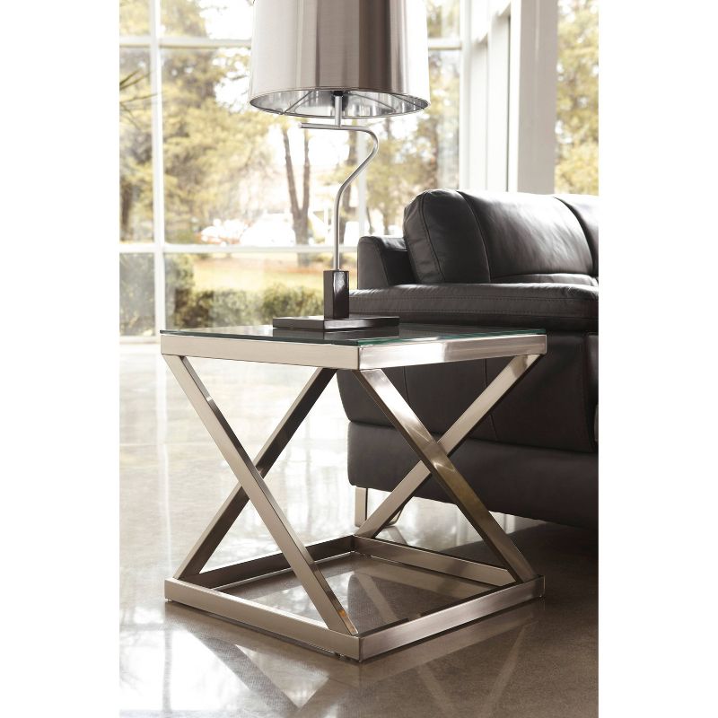 Signature End Table Gray - Riverstone Furniture