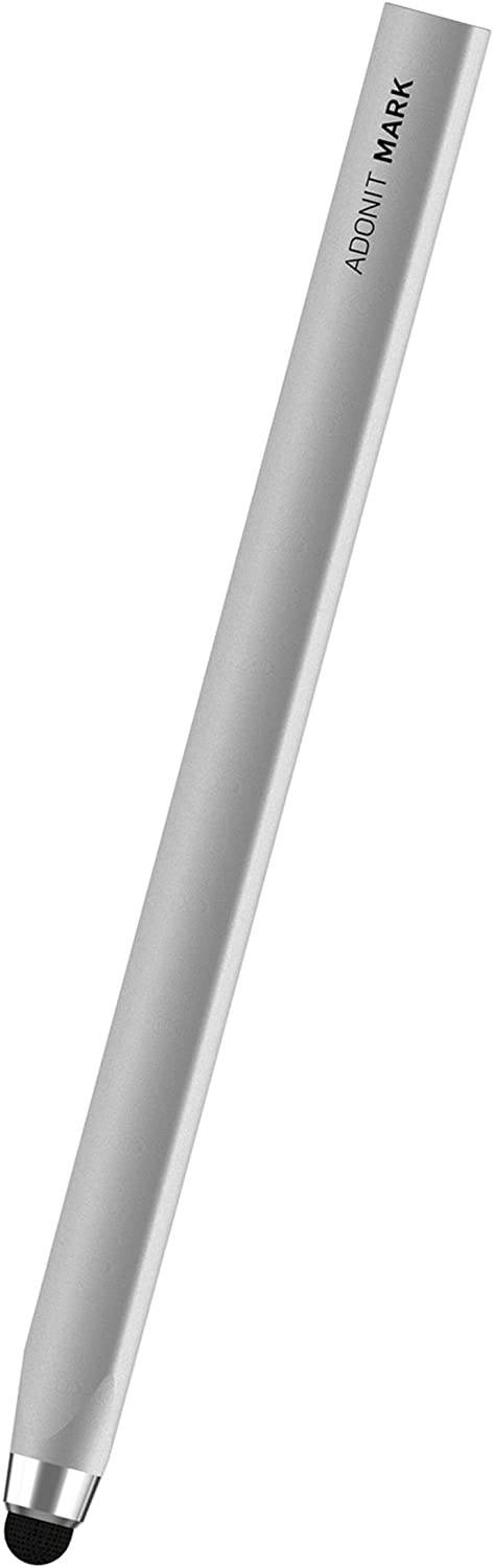 Adonit Mark Stylus Pen for iPad, iPhone, and Touchscreens - Silver