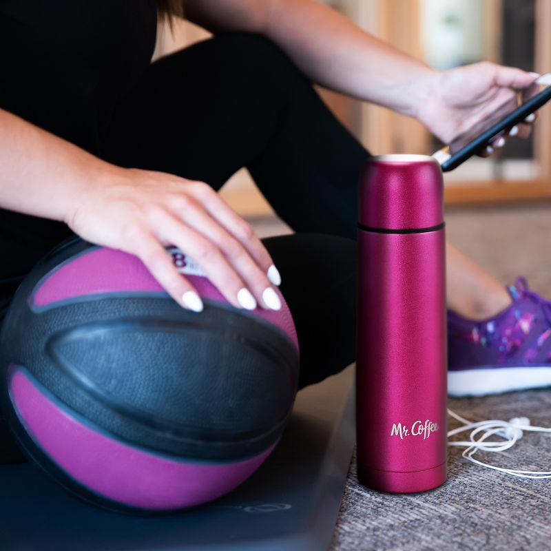 Mr. Coffee Luster Javelin 4 Piece 16 Ounce Stainless Steel Thermal Travel Bottle Set in Assorted Colors