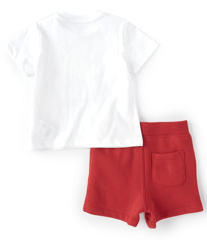 Ralph Lauren Baby Boys 3-24 Months Short-Sleeve Snorkeling Polo Bear Tee & French Terry Shorts Set
