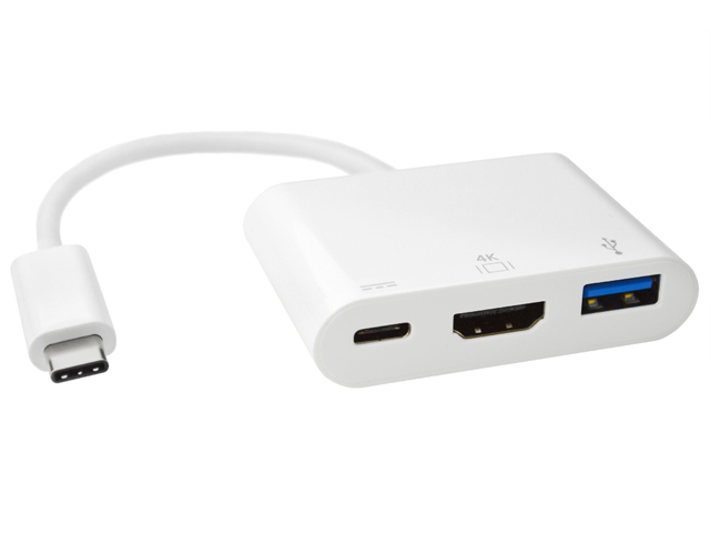 DAT 6034D USB 3.1 Type C to Type C + HDMI + USB 3.0 A Adapter Cable