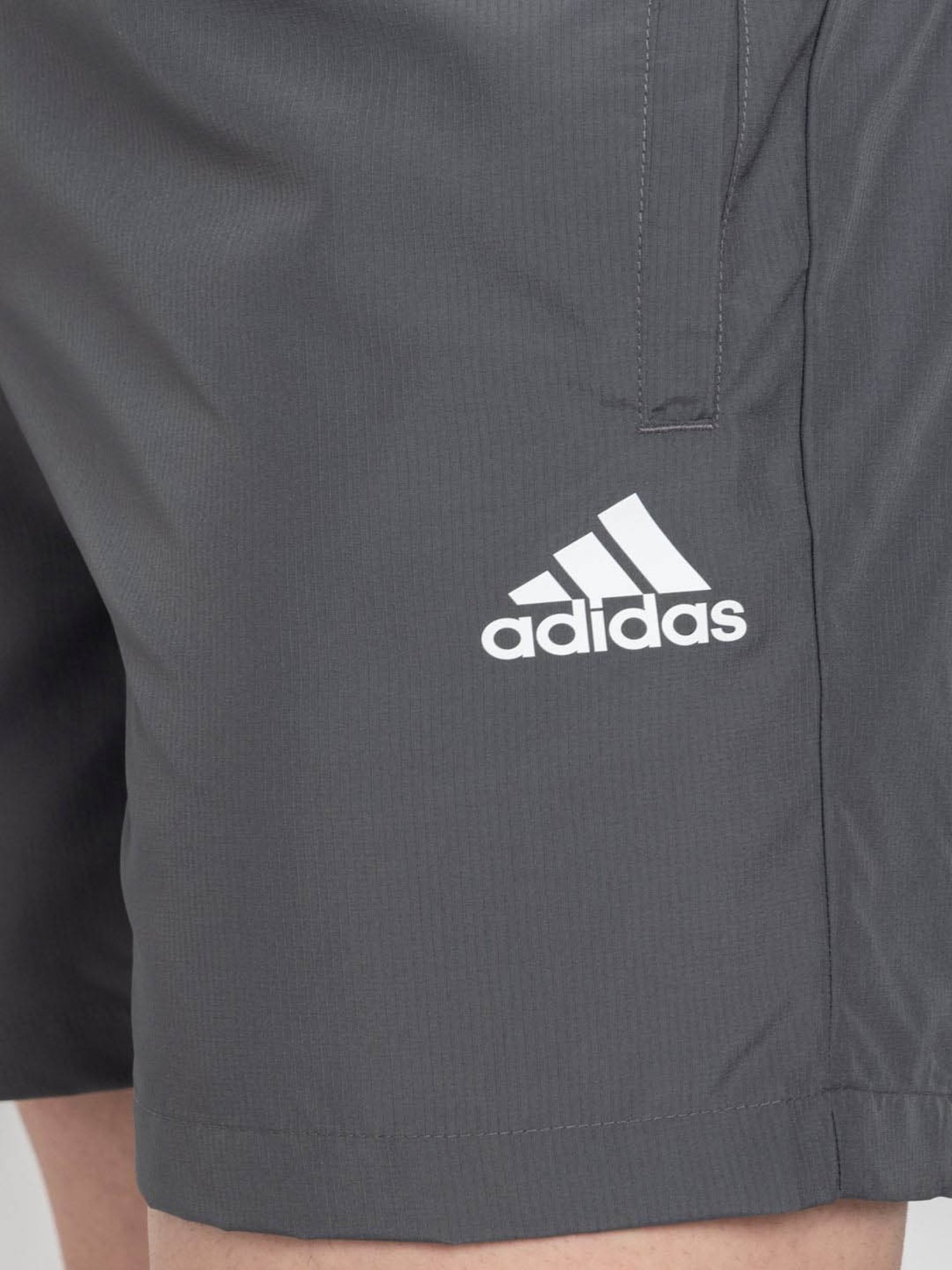 Adidas Grey Regular Fit Sports Shorts