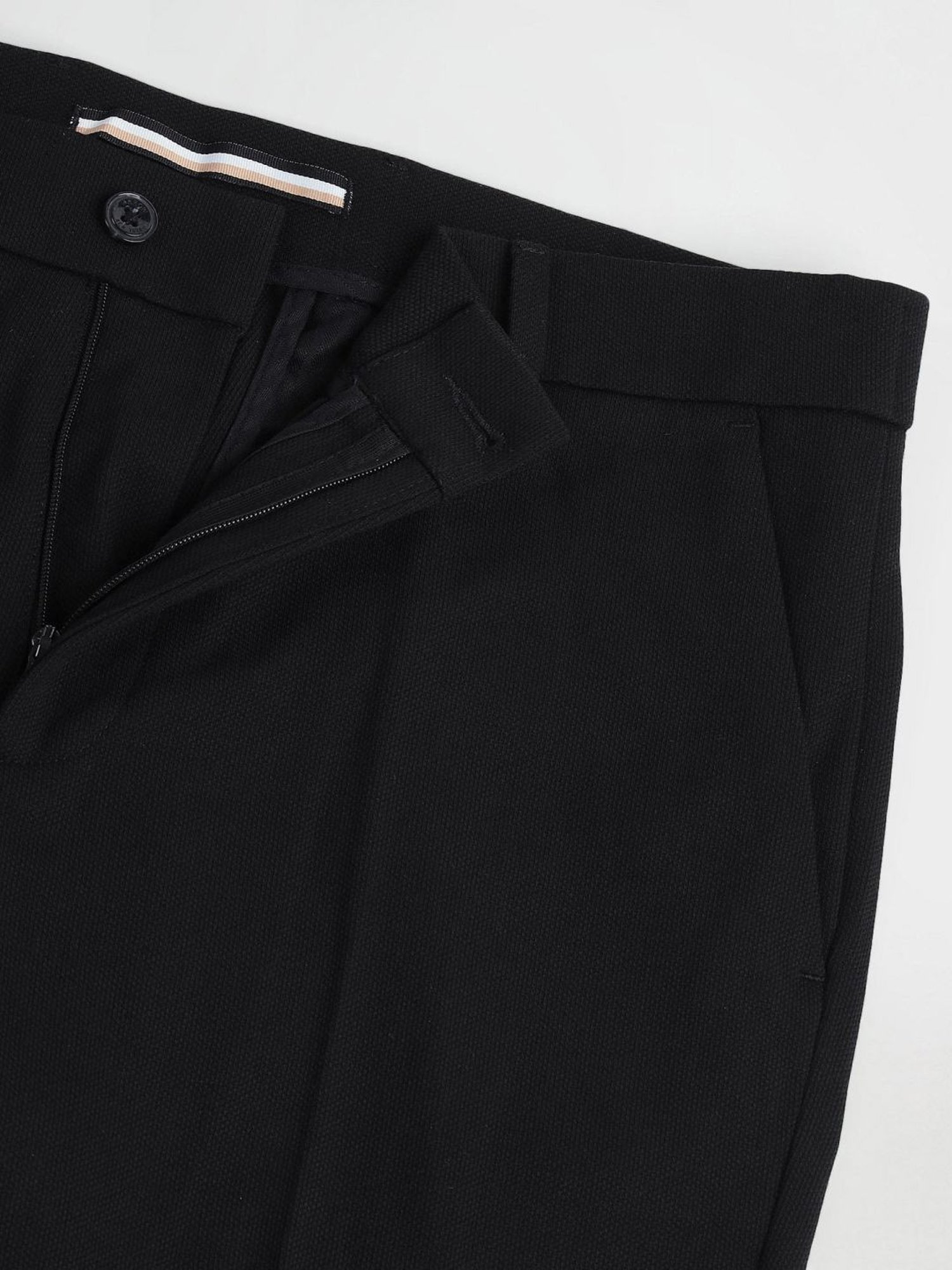 Arrow Newyork Black Slim Fit Trousers