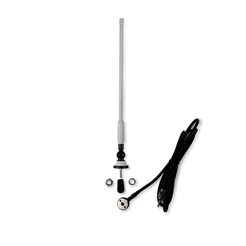 Waterproof Marine Radio Antenna Rubber Duck Dipole Flexible Mast FM AM Antenna for Boat Car ATV UTV RZR SPA