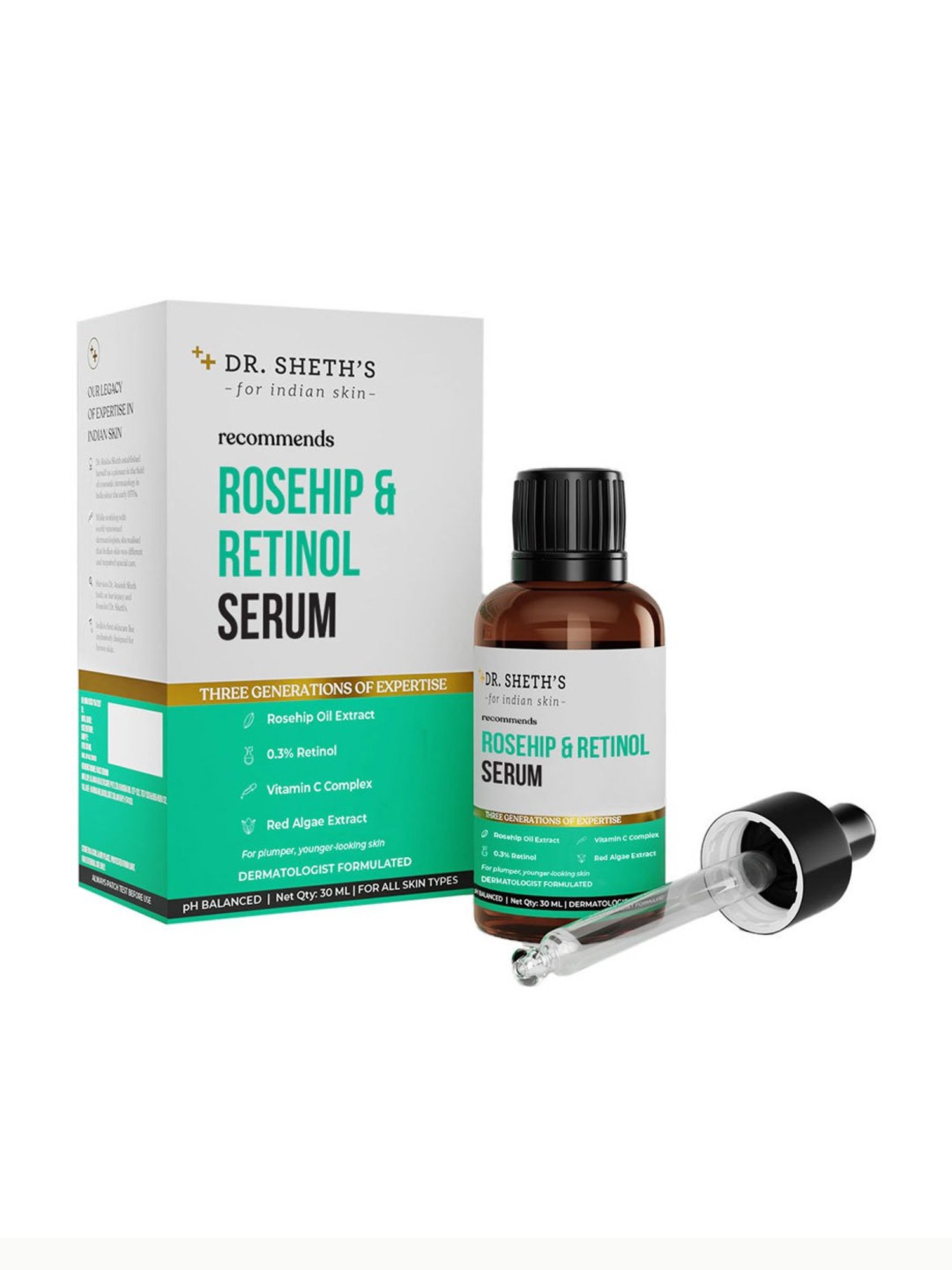 Dr. Sheth's Rosehip & Retinol Serum - 30 ml