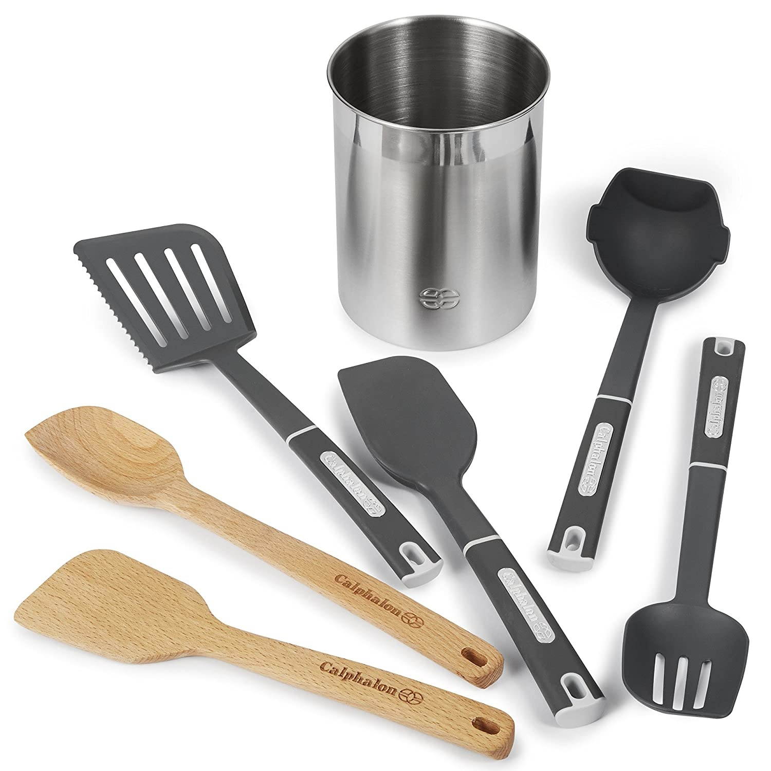 Calphalon 7-Piece Gourmet Mixed Kitchen Utensil Set, 7-pc
