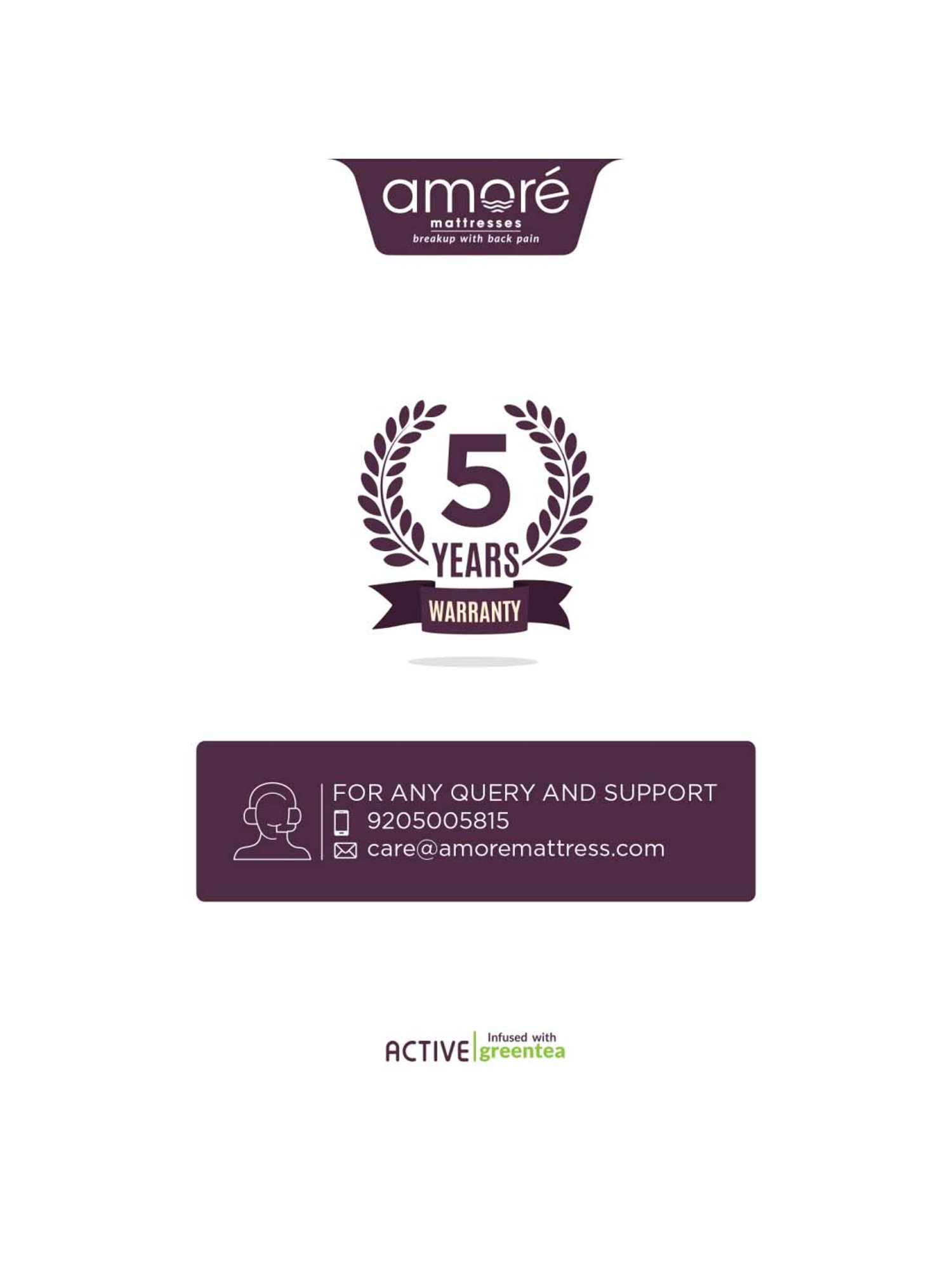 Amore Backmaster Grey & Beige Memory Foam Single Mattress (72 in. L X 30 in. W)