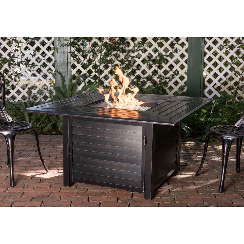 Palmetto Aluminum Square LPG Fire Pit - Fire Sense