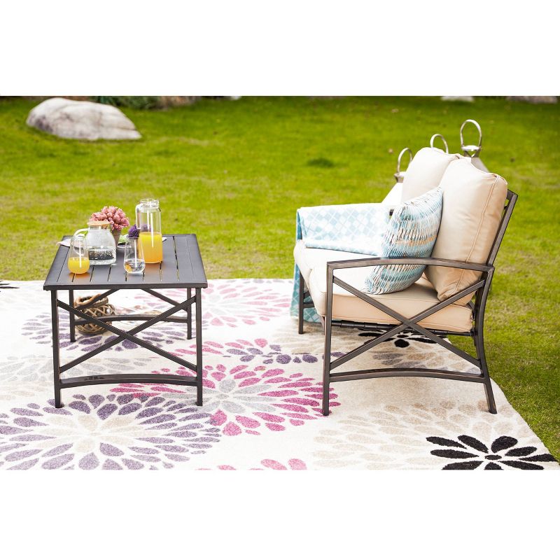 3pc Loveseat Patio Seating Set - Patio Festival