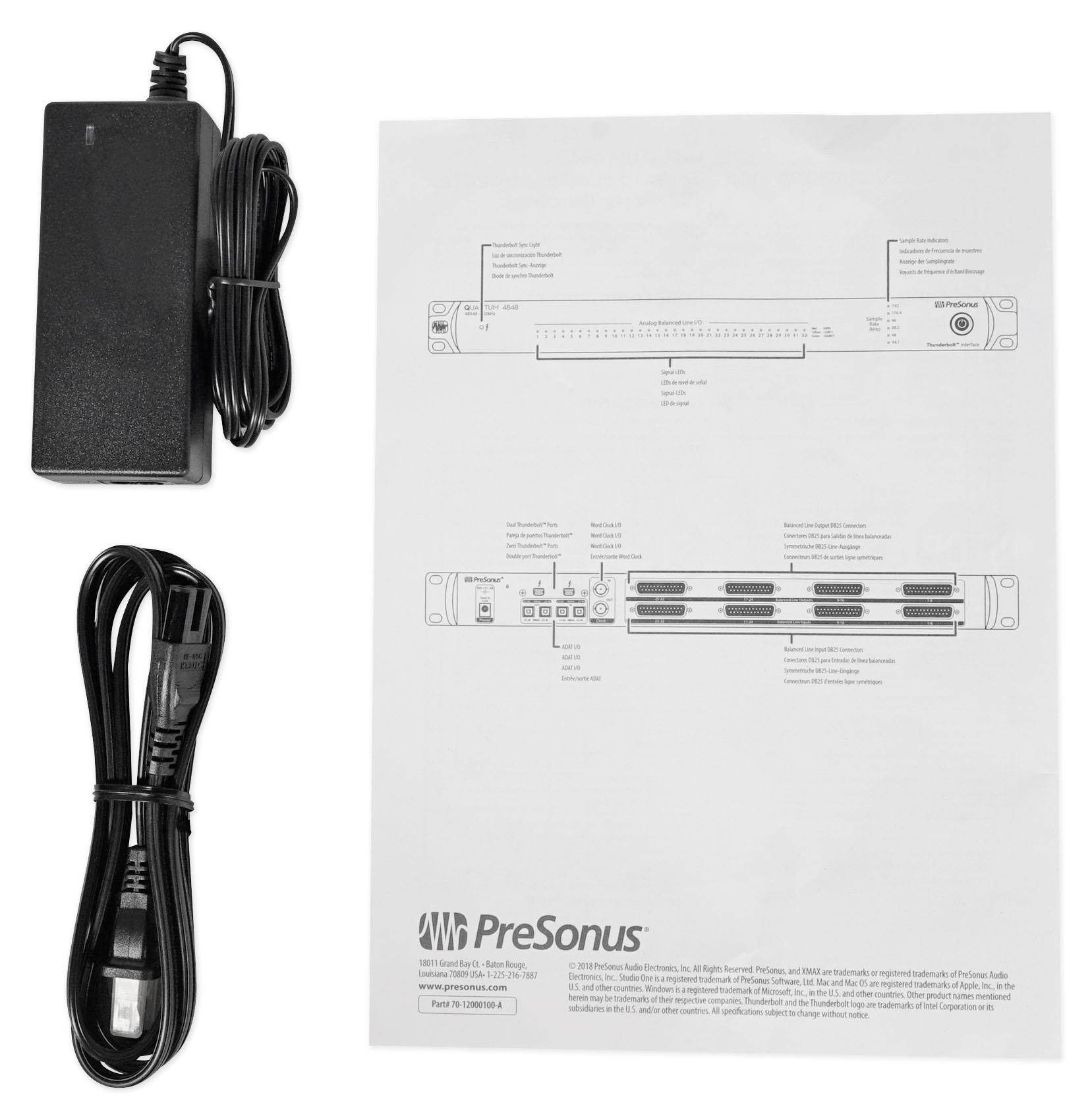 PreSonus Quantum 4848 48x48, Thunderbolt 2 Audio Interface