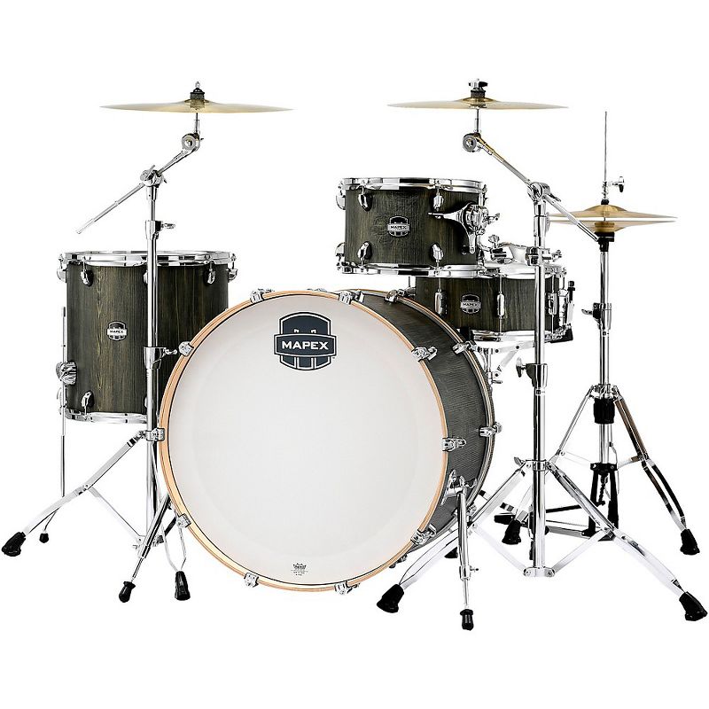 Mapex Mars Series 4-Piece Rock Shell Pack with 24 in. Bass Drum Dragonwood Chrome