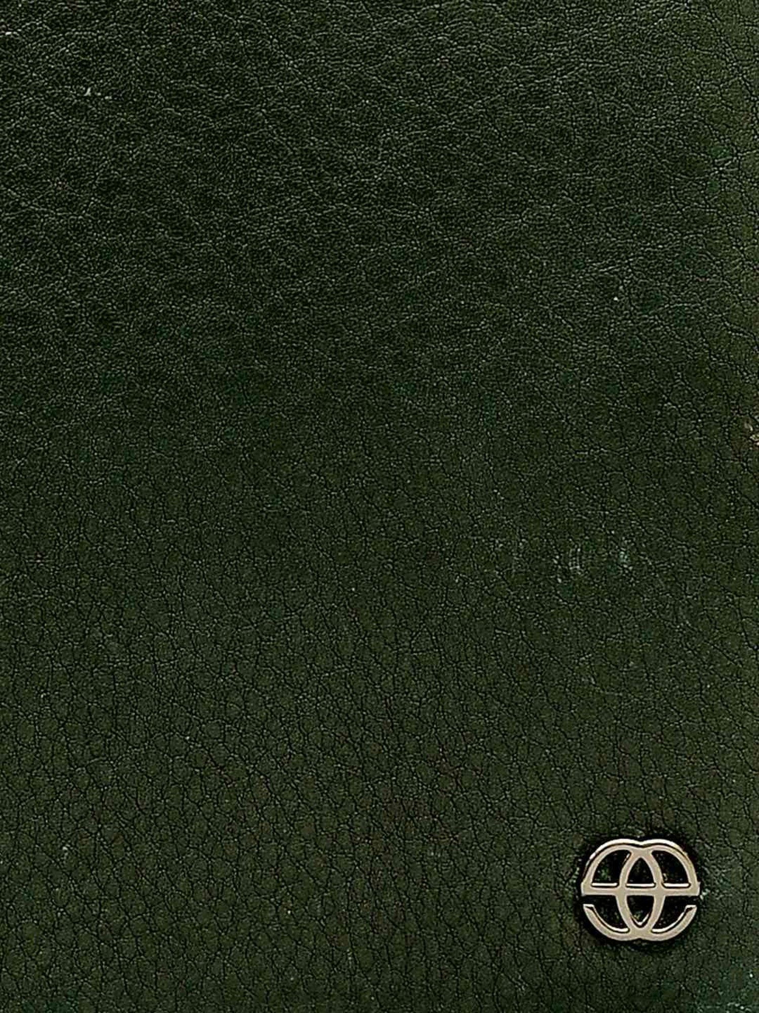 Eske Paris Green Casual Leather Bi-Fold Wallet for Men