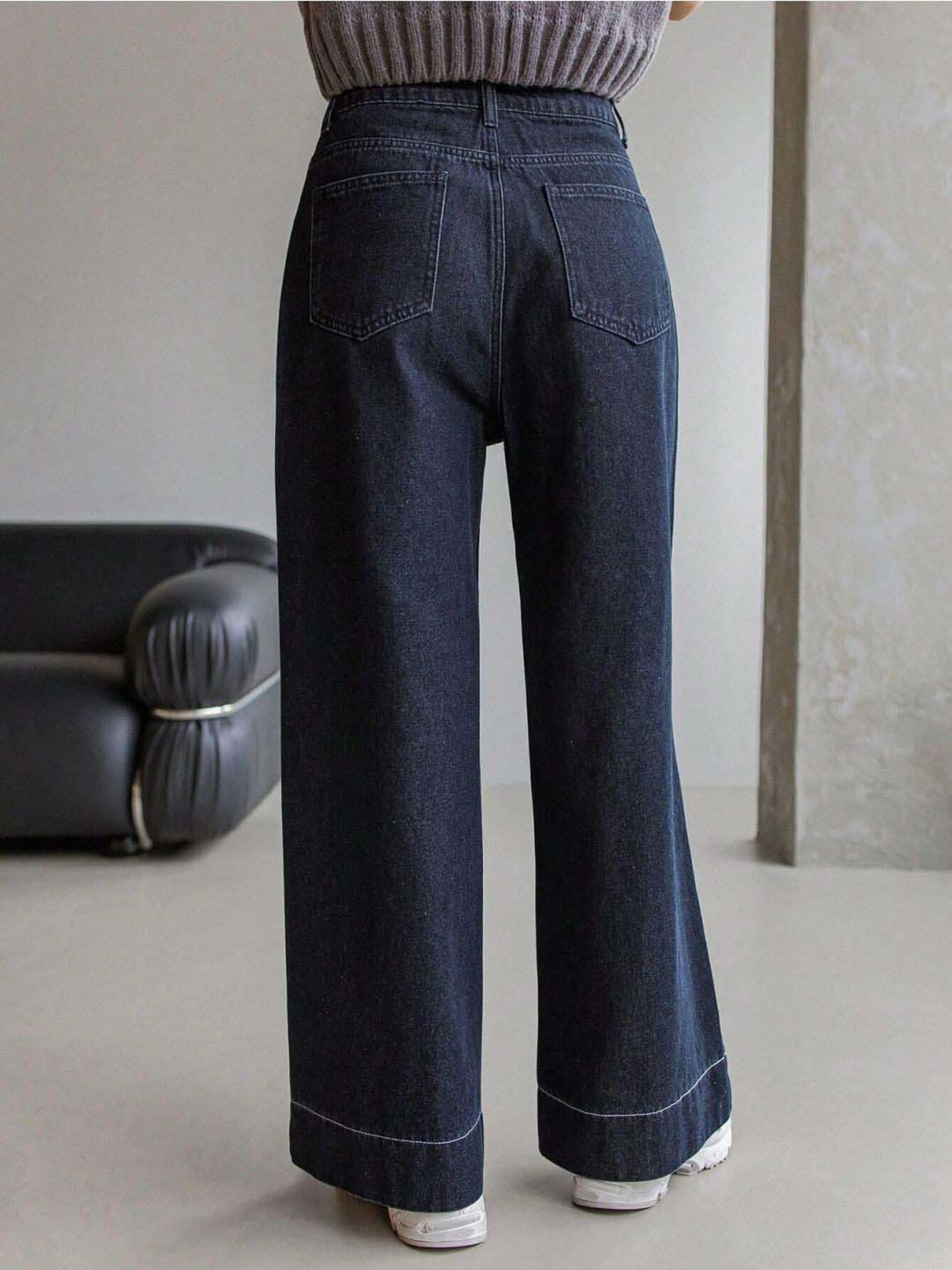 Kotty Blue High Rise Wide Leg Jeans