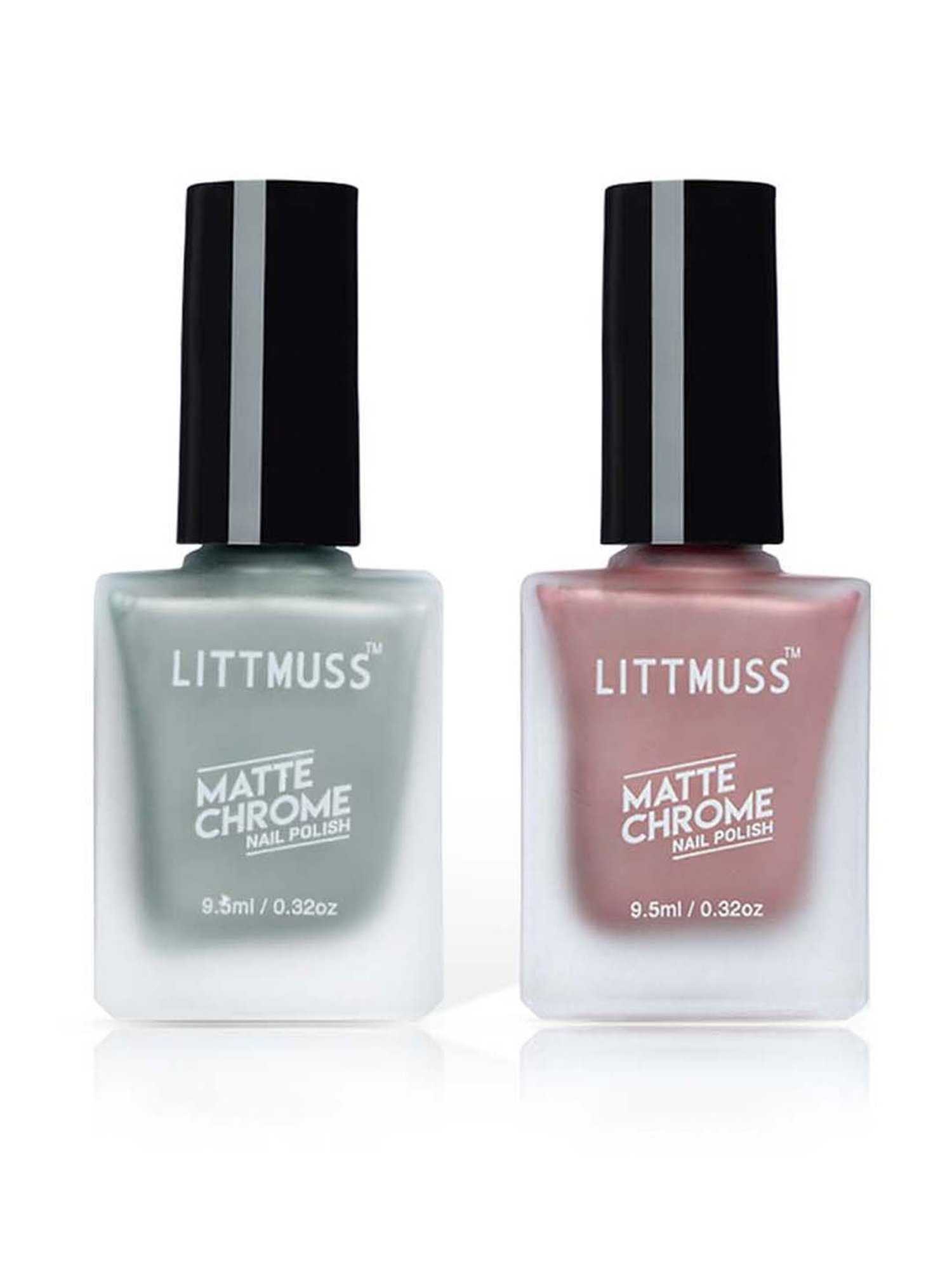 Littmuss Insta Ready Matte Chrome Nail Polish Combo - 19 ml