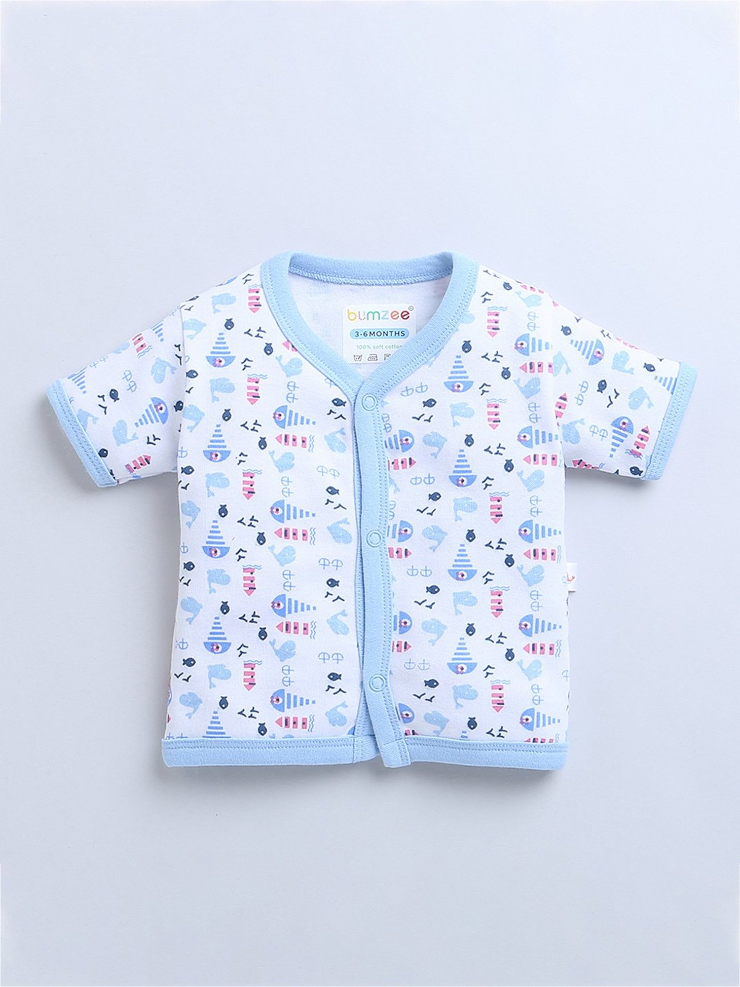 Ed-a-Mamma Baby Green Printed T-Shirt