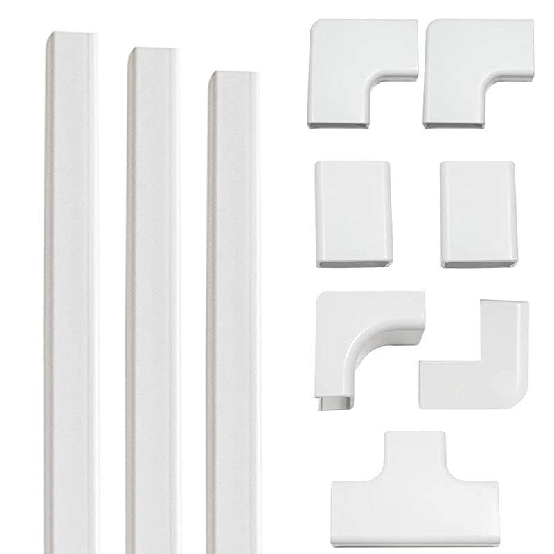 Cable Concealer Kit for Hiding Up to 4 Cords Easy Peel amp Stick Install Helps Manage Cables From Mounted TVs Customize Your Cable Management For Any Setup