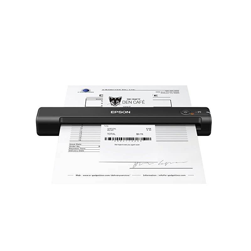 Workforce ES-55R Mobile Receipt and Document Scanner with Receipt Management Software for PC and Mac