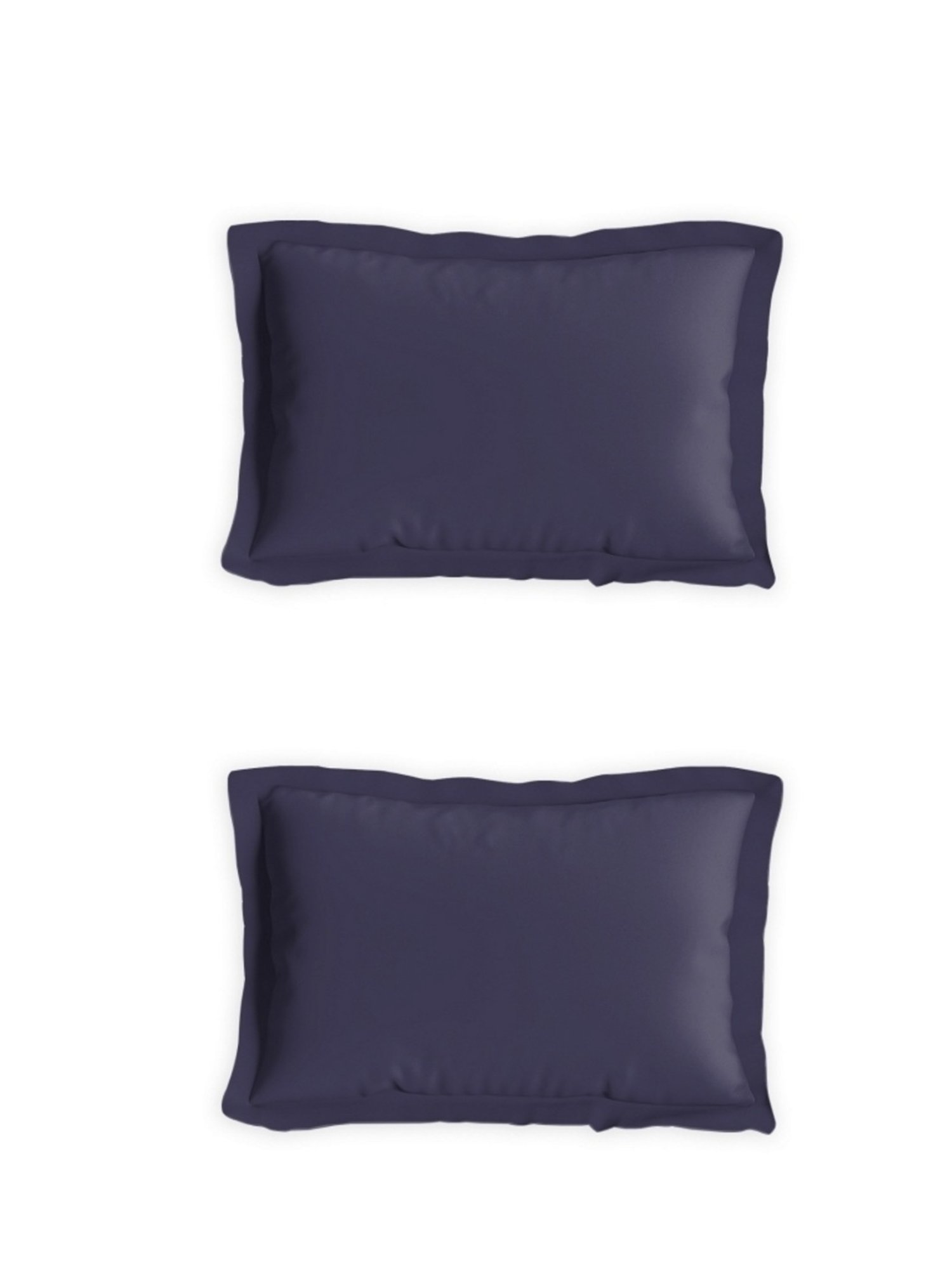 DDecor Solid Blue 180 TC Cotton King Fitted Bed Sheet With 2 Pillow Covers