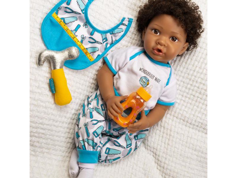 Paradise Galleries Reborn Baby Boy Doll, Wonderfully Made, 20 inches, Weighted Body, 7-Piece Doll Set